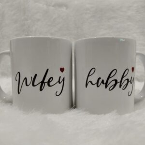 Hubby Wifey mugs